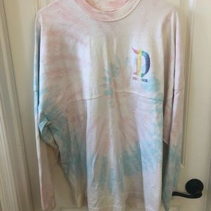 Rainbow Disneyland jersey worn once side medium